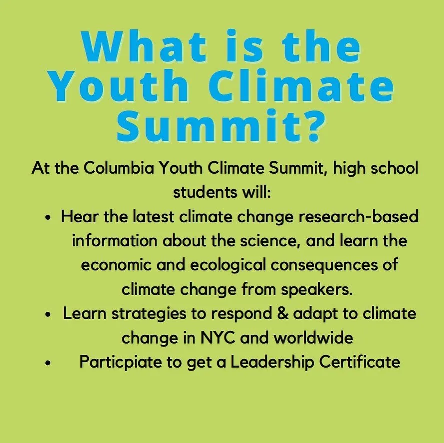 Youth Climate Summit Description